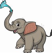 Image result for Elephant Trunk Spraying Water Template