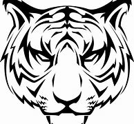 Image result for Tiger Head Line Drawing