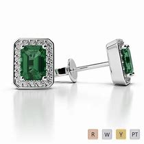 Image result for Emerald Earrings Genuine