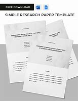 Image result for Complete Word Research Template