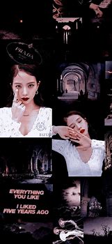 Image result for Jisoo Black and White Aesthetic Wallpaper