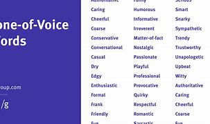 Image result for Tone Words for Serious