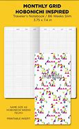 Image result for Hobonichi Weeks Layout Measurements