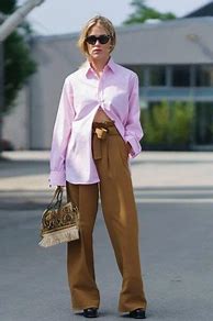 Image result for Oversized Shirt Outfit Women Idea