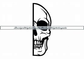 Image result for Half Skull Face Mask SVG