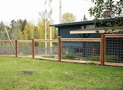 Image result for Hog Wire Fence Gate