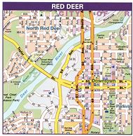 Image result for Red Deer Valley Banff Map