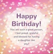 Image result for Sample Birthday Wishes for Daughter