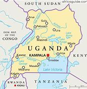 Image result for Uganda Country Map