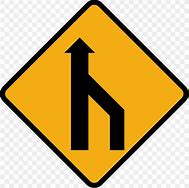 Image result for Merge Road Sign