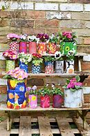 Image result for Decorating Tin Pots