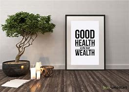 Image result for Health Quotes Wall Art