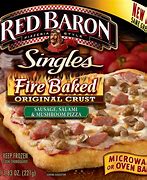 Image result for Red Baron Pizza Packaging