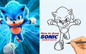 Image result for How to Draw Sonic Running