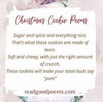 Image result for Christmas Cookie Poem