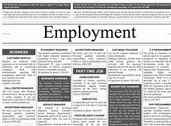 Image result for Newspaper Job Advertisement