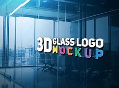 Image result for Glass Logo Mockup