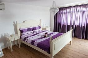 Image result for Purple Curtains Bedroom Design