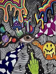 Image result for Trippy Frog Drawing