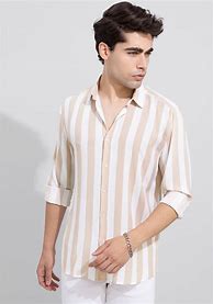 Image result for Red Stripe Shirt Men