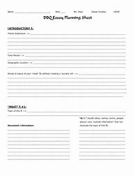 Image result for DBQ Sheets Blank