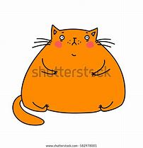 Image result for Round Fat Cartoon Cat