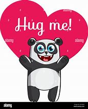 Image result for Panda Hug Cartoon