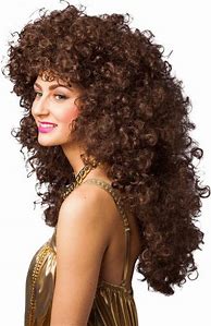 Image result for Brown Curly Wig 80s