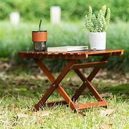 Image result for Small Wooden Foldable Table