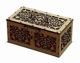 Image result for Laser-Cut Wood Box Patterns Free