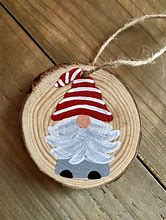 Image result for Wooden Gnome Christmas Ornaments