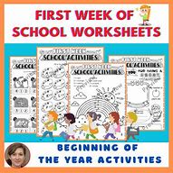 Image result for First Week of School Pre-K Activities