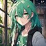 Image result for Anime Girl with Green