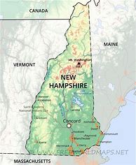 Image result for New Hampshire State Map