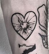 Image result for Broken Heart Black Rose Tattoo