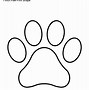 Image result for Dog Paw Print Template