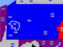 Image result for 610 Area Code Map