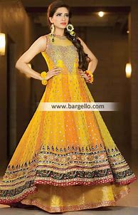 Image result for Mehndi Dress Green Anarkali