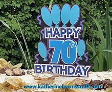 Image result for 70th Birthday Cake Topper