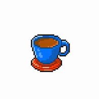 Image result for Coffe Cup Pixel Art