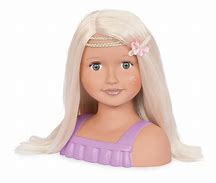 Image result for Styling Head Doll Brown Hair