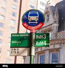 Image result for New York City Bus Stop Sign