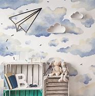 Image result for Kids Wall Mural Night Clouds