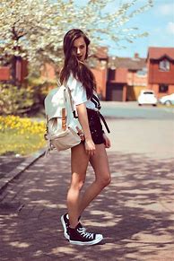 Image result for Cute Shorts Outfits for School