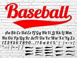 Image result for Free SVG Baseball Font