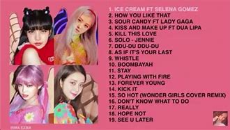 Image result for Black Pink Song Names