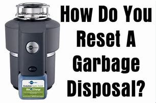 Image result for Garbage Disposal Reset Button