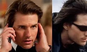 Image result for Tom Cruise Long Hair Mission Possible