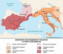 Image result for Ostrogoths Map