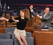 Image result for Emma Stone Jimmy Fallon